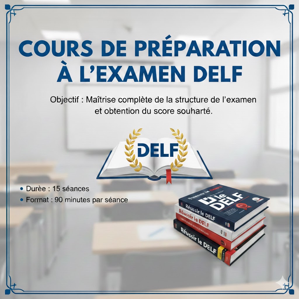 دوره آمادگی آزمون DELF (A1, A2, B1, B2)